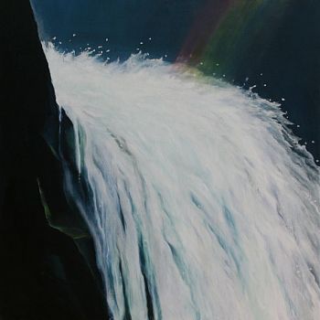 oil on linen 40''x40''

If you look closely you can see the little rainbow at the top of the falls.  

This is one of the paintings the State Department bought for the American Embassy in Helsinki